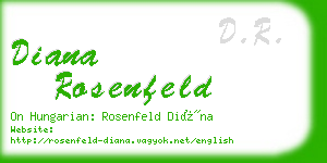 diana rosenfeld business card